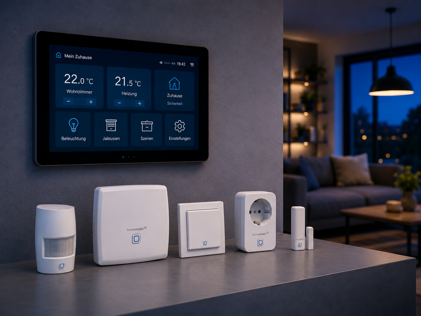 Smart Home Steuerung mit Homematic IP Komponenten